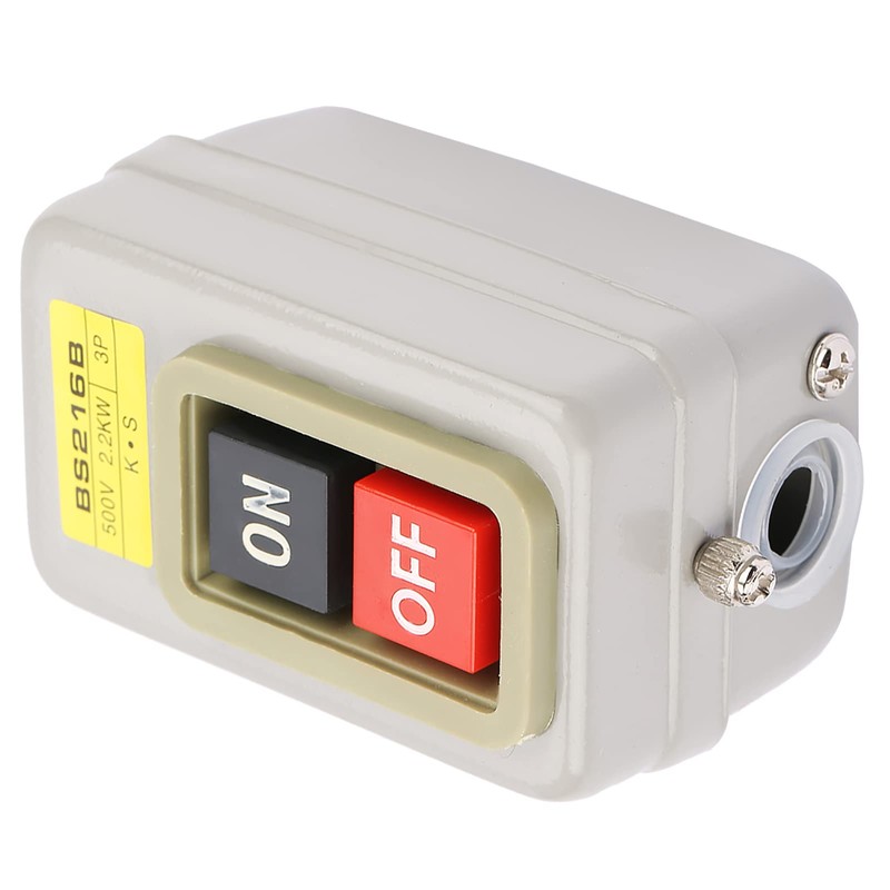 Chazcool BS216B Interruptor de Encendido/Apagado del Motor, Botón de Encendido/Apagado