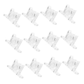Gadpiparty 20Sets Cabinet Door Catch Clips Transparent Drawer Panel Fixing Clips with Screws for Kitchen Cabinet Fronts Modern Design Easy Installation Multi Functional Enhanced