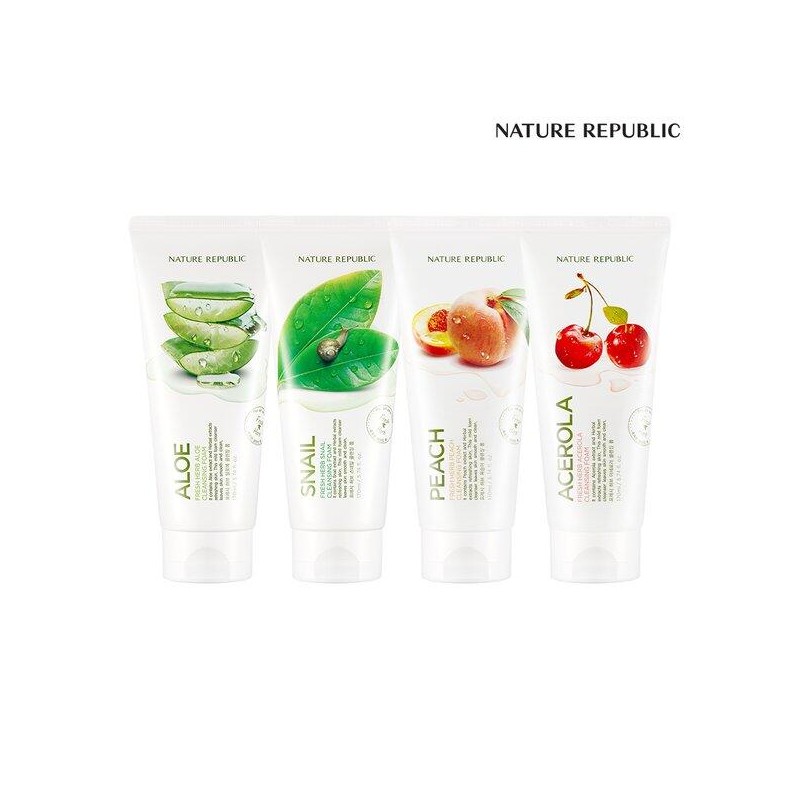 Nature Republic [네이처리퍼블릭]프레시 허브 클렌징폼 4종 택1 [프레시 허브 피치