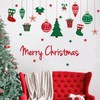 Merry Christmas Wall Decals Red Christmas Gift Xmas Tree Snowflake