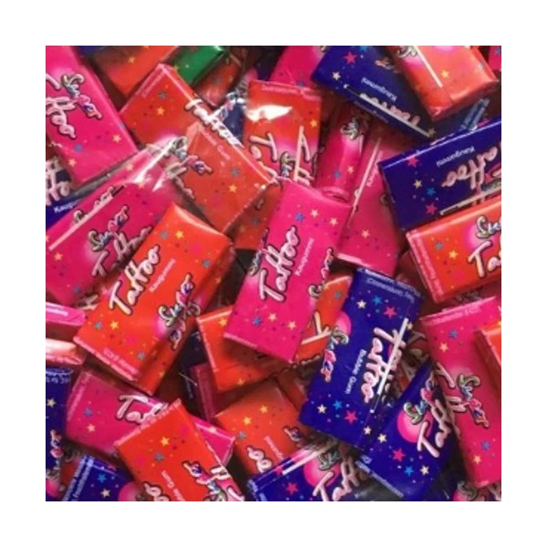Undisclosed Capico Super Tattoo Kaugummi (25 Sticks) 55g (Wrapper colors