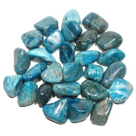 Pachamama Essentials Blue Apatite Tumbled - Healing Stone - Crystal Healing 20-25mm (5)