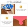 POPETPOP Climbing Toys Wooden Maze Tunnel Toy Small Pet Animals
