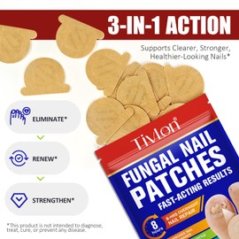 Fungal Nail Patches,32PCS Fungal Nail Patches for Toenails,Nail Repair for Damaged Nails,Extra Strong 8-Hour Repair Pads for Toenail Fungus Easy To Use Toenail Pads for Nail Fungus