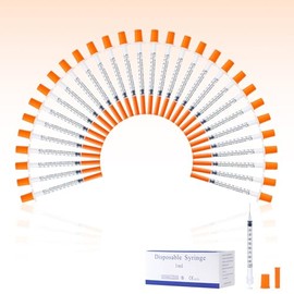 Herramienta desechable de 1 ml/cc, 30 g de 1/2 pulgada, cada una envuelta individualmente (1 cc-30 g 1/2 "-30 unidades)