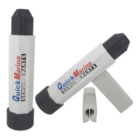 QuickMarine 2 Pcs 3 Rams Transom Support Savers with 2 Pcs Trailering Motor Locks for Marine Outboard Engines Boat Accessories Black