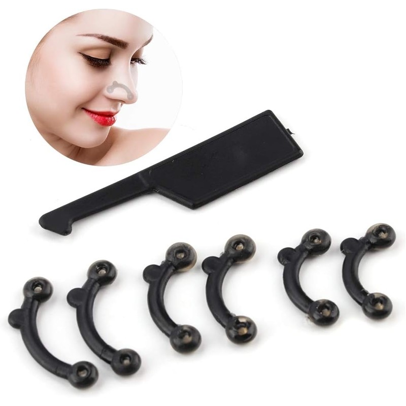 ZJchao 7Pcs Moldeador de Nariz, Invisible Nose Shaping Lifting Alisado