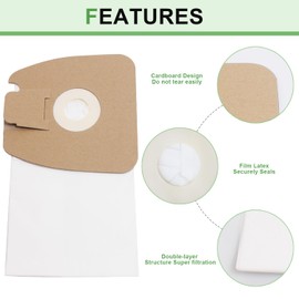9 Pack MM Vacuum Bags Replacement for Eureka Mighty Mite Vacuum Bags, Eureka Mighty Mite 3670 and 3680 Series, Replaces Part # 60295, 60295A, 60295B 60295C, 60296 & 60297A