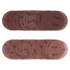 Kcmell 30PCS 125mm Mesh Hook & Loop Sanding Discs, 5 Inch Sanding Pads 80/100/120/150/320/600 Assort Grit, Dust Free Disc Anti-Blocking Long-Lasting Sharp Sandpaper for Car Wood Furniture Floor