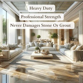 Natural Stone Grout Cleaner, Safe for Marble, Travertine, Limestone, Tile Spray on Grout Cleaner. (32 oz.)