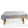 Vaguelly 3 pcs Iridescent Rectangle Tablecloths Rainbow Table Covers for
