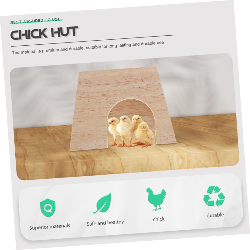 SUPVOX Chicken Wooden for Small Pets Cozy Hamster Hideout Design