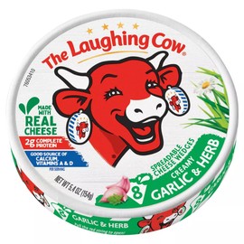 Laughing Cow, Garlic And Herb Wedge, 6 Ounce