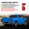 CNNELL Tail Light Assembly Rear Lights Red Lens Right Compatible