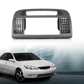 LQI Center Dash Radio Bezel AC Air Vents Upper Trim Compatible with Toyota Camry 2002 2003 2004 2005 2006 Gray