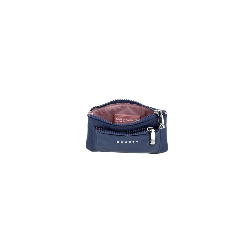 Monedero de dama cartera mediana GORETT Azul SINAI