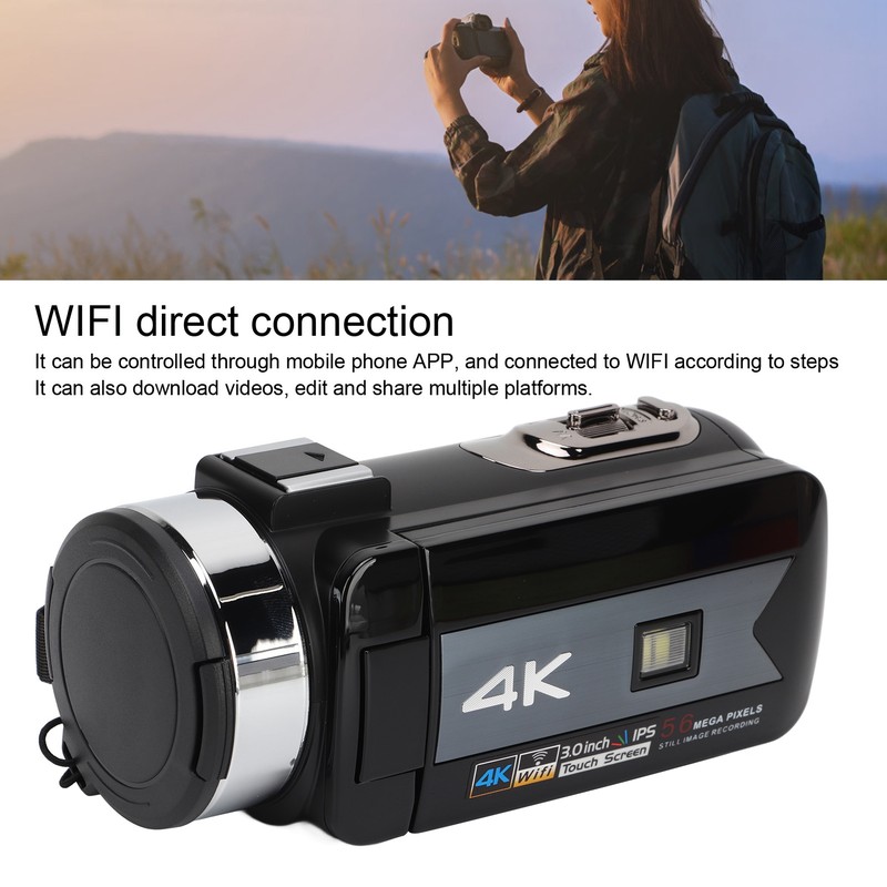 4K 56MP Video Camera 16X Digital Zoom WiFi Camera Recorder