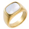 Aurelia Mae 18K Gold Plated Chunky Mother of Pearl Gold