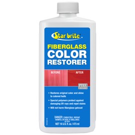 STAR BRITE Fiberglass Color Restorer - Specially Formulated for Colored Boat Hulls - Renew, Shine & Protect -16 OZ (081816PW)