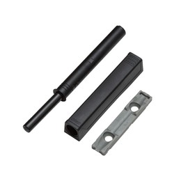 Gray Blum Tip-On Touch Latch for Self-Closing Hinges, Screw-Mount