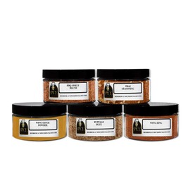 Five Things for Chicken Wings Gift Set - Contains: 5 Plastic Jars (1 each of: Wing Zing, Wing Sauce Powder, BBQ Sweet Blend, Thai Seasoning and Buffalo Blue)