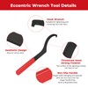 Foruly Chain Adjuster Tool Rear Hub Eccentric Wrench Tool for
