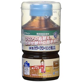 Washin Paint Water-Based Color Flooring Varnish For Repairing and Repainting Faded Floor Materials Light Brown 100ml