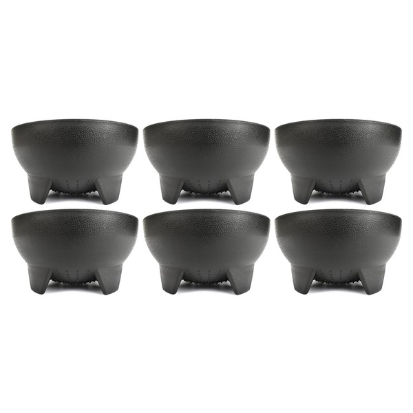 Set of 6 Black Salsa Bowls! 4.5" Diameter Bowls Perfect for Parties, Events, or Regular Use! Great for Dips and Sauces!