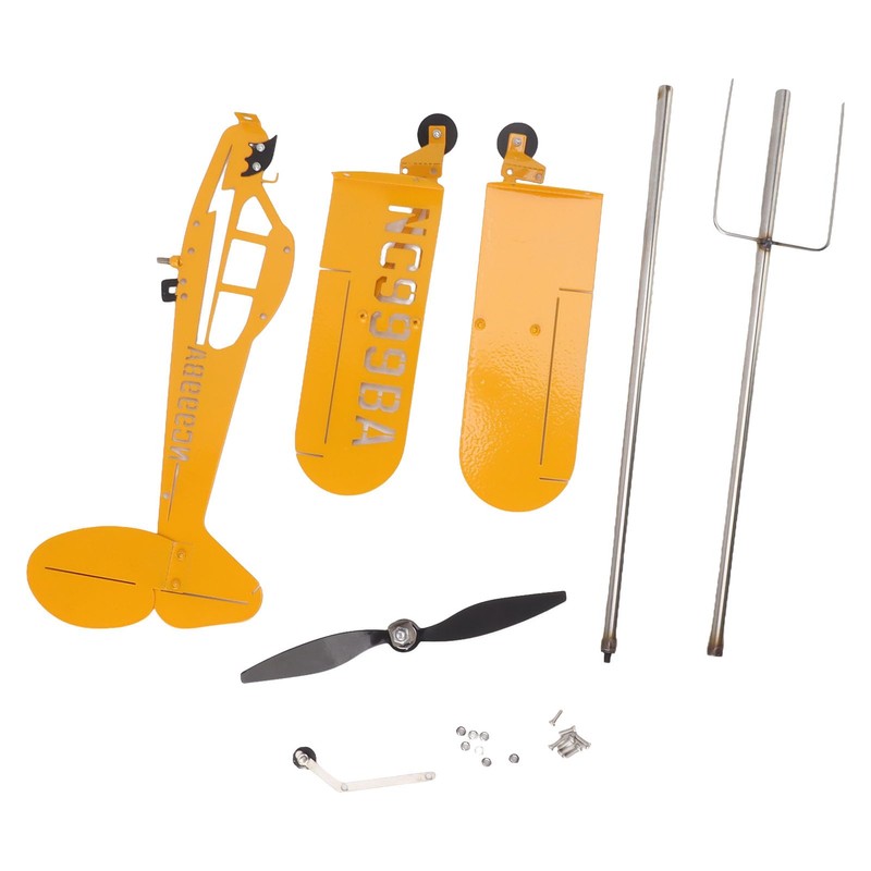 Metal Piper J3 Cub Airplane Weathervane Sturdy and Durable Weathervane