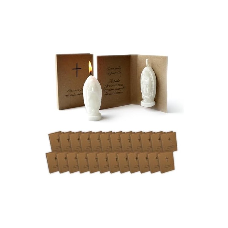 24 Mini Recuerdos Velas Aromáticas Bautizo Boda Primera Comunion Novenario