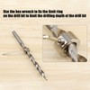 Luabue 9Pcs Drill Bit Depth Stop Collar Ring 3/4/5/6/7/8/9/10mm mm