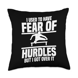 Track & Field Hurdles Spikes Men Hurdles Shoes Hurdling Throw Pillow