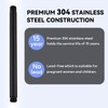 12 Inch Ceiling Mounted Shower Arm with Large Flange, Matte