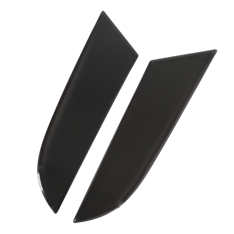 2PCS Tail Light Trim Cover Smoked Black Transparent Style Smooth
