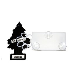 Free Thought Designs Pup Pass Toll Transponder Holder for New I-Pass and EZ Pass Plus Air Freshener 3 Point Mount - White, Made in The USA