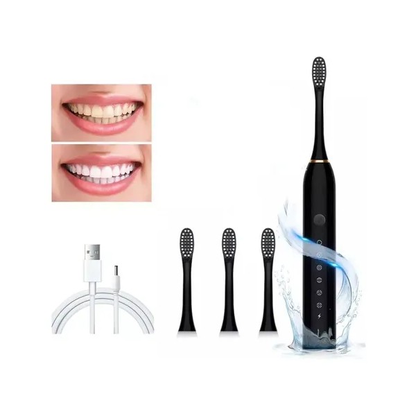 Cepillo Eléctrico Dental Recargable Impermeable 4 Cabezales JHY MX0259 Color