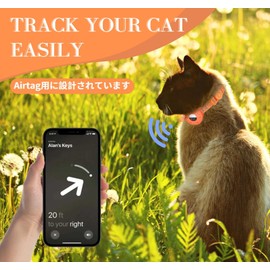 AlxMuNao Airtag gps Cat Collar for gps Cat Air Tag Collar Pet Tracking Device Air Tag Collar Safety Collar for Dogs and Cats Cats Durable and Reflective Design for Anti-lost Collar with Bell