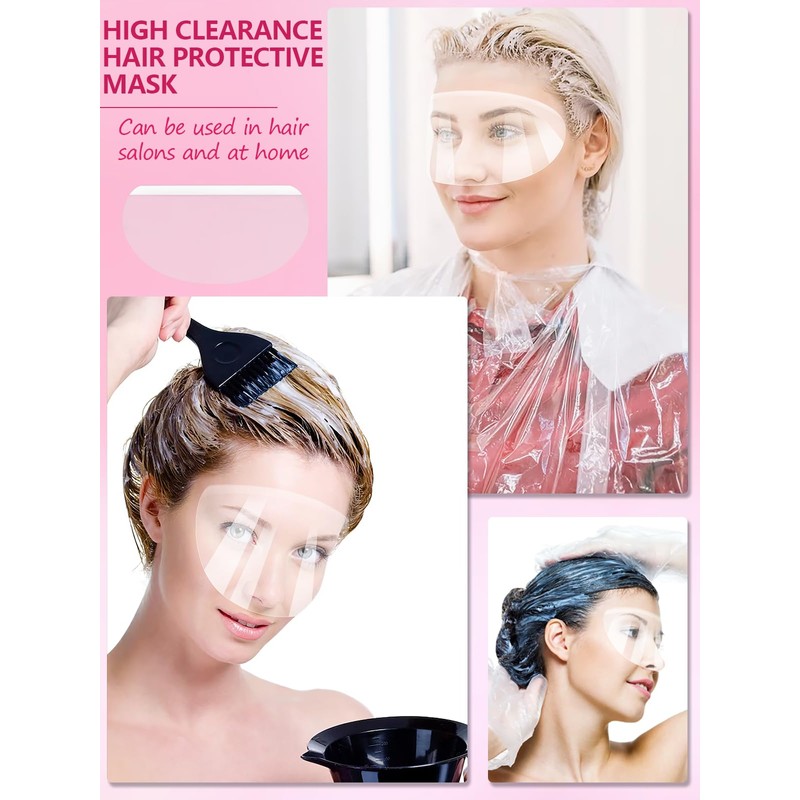 EBANKU 200 PCS Shower Face Eye Shields, Clear Eyebrow Shower