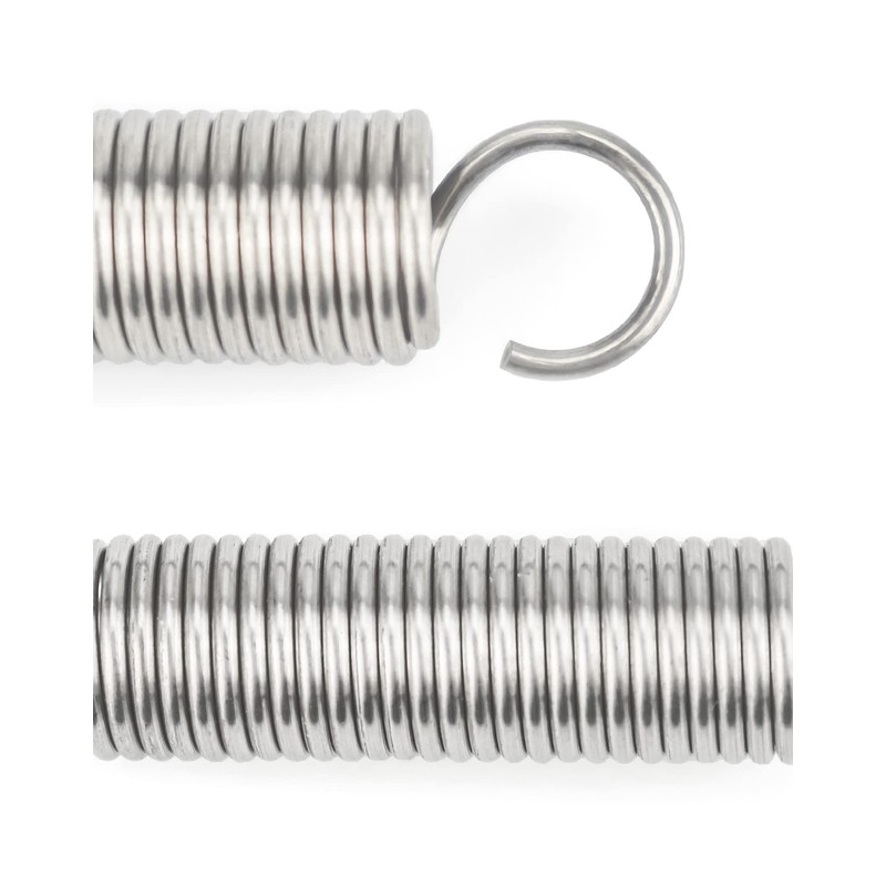 QWORK® 2PCS Extended Compressed Spring ,50mm Free Length , Extension