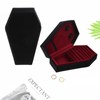 YUNNESS Velvets Jewelry Storage Box Coffin Necklace Earring Box Display