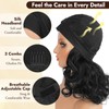 Loose Wave Curly Headband Wig for Black Women 15 Inch