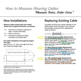 SeaStar SSC13417 Rack & Pinion 17ft Mechanical Steering Cable Teleflex Marine