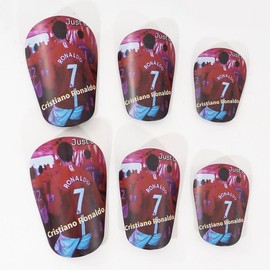 Mini Football Shin Guard, 1 Pair Professional Football Shin Guard, Small Thickened Shin Pad, Sports Protective Gear for Adults,  Football Gear - Color: Multicolor, Specification: S code