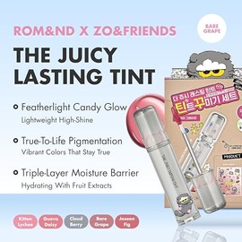 rom&nd Rom&nd Zo&friends The Juicy Lasting Tint DIY Set #03 Bare Grape 3 piezas