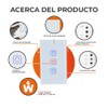 Tecnolite Connect - Apagador Inteligente Táctil WiFi 3 Circuitos, Requiere