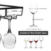 Xverycan Wine Glass Rack Under Cabinet, 8 Row Extreme Large