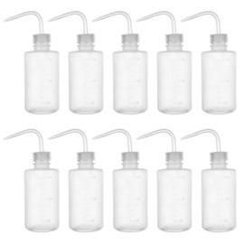 10 Pcs Wash Jars 250ml Wash Bottles Wash Bottles Narrow Mouth Plastic Bottles Watering Tools Tattoo Bottles Squeeze Wash Bottles