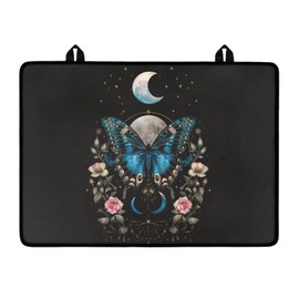 Txsniver Stove Top Cover for Electric Stove Induction Cooktop Mat for Glass Ceramic Top Stove Anti-Scratch Electric Stove Top Protector Cover For Kitchen Decor, 29 x 21 Inch, Butterfly Moon Rose Black