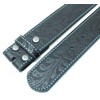 BC Belts Leather Belt Strap with Embossed Western Scrollwork 1.5"