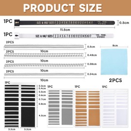 Cosmeria Invisible Ring Reducer, Effective Ring Reducer for Perfect Fit, Practical Ring Sizer for Optimal Ring Size Adjustment, multicoloured